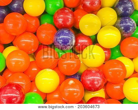 Close up of assorted multicolored gourmet jelly beans.