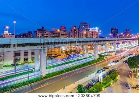 TAIPEI TAIWAN - JUNE 28: This is the area of Guanghua electronics market which is a popular where people go to buy consumer electronics on June 28 2017 in Taipei
