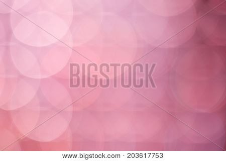 The Abstract Pink  Bokeh Of Light Background.