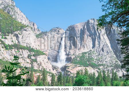 Yosemite Falls Yosemite National Park California State in USA