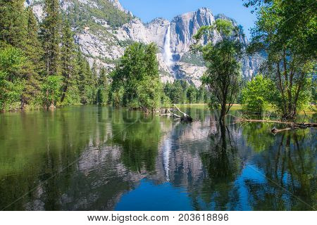 Yosemite Falls Yosemite National Park California State in USA
