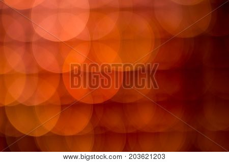 Orange abstract bokeh of light for  background.
