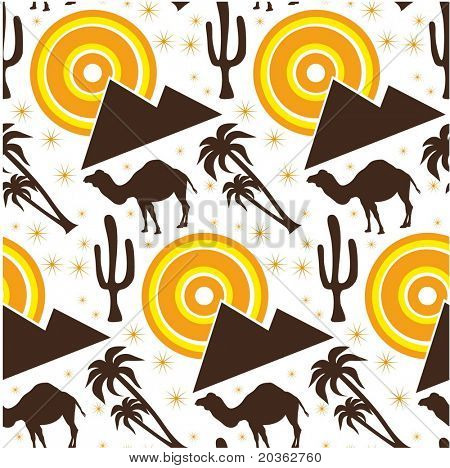 Seamless desert background