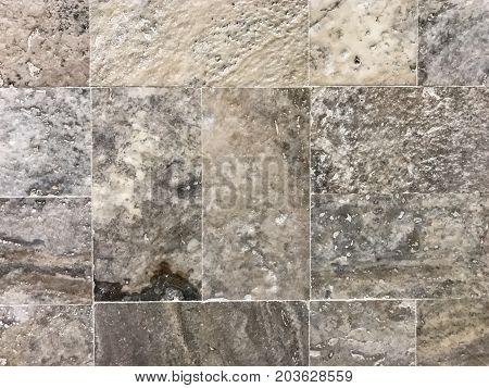Close up of stone tiles floor background