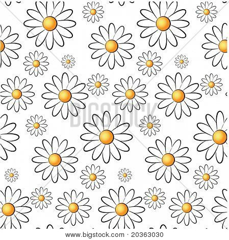 Nahtlose Gänseblümchen-Muster