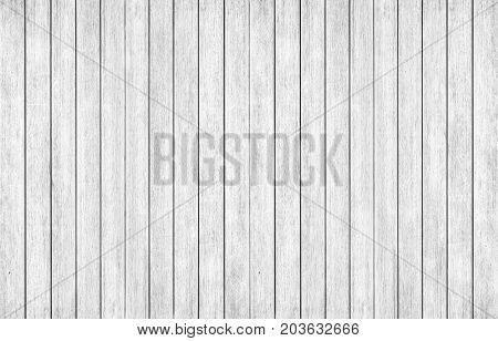 Abstract Rustic Surface White Wood Table Texture Background. Close Up Of Rustic Wall Made Of White W