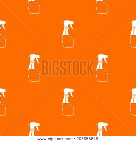 Spray pattern repeat seamless in orange color for any design. Vector geometric illustration