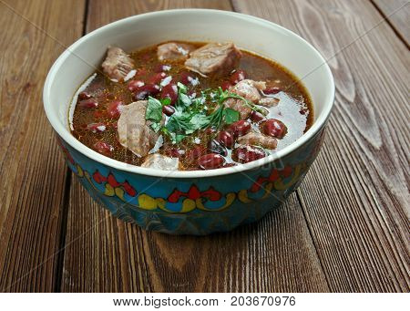 Gomgush - traditional Armenian banquet stew , close up