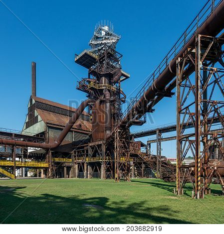 Lower region of Vitkovice - old ironworks factory