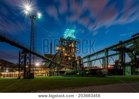 Lower region of Vitkovice - old ironworks factory