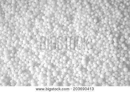 Photo of white saltpeter texture consist of many little balls