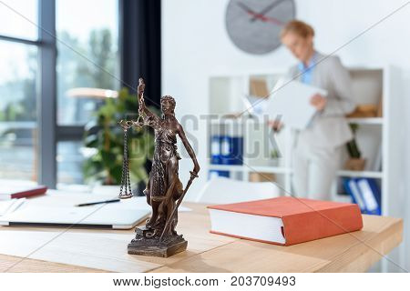 Themis Sculpture On Table