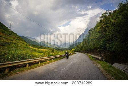 Mountain Scenery In Northern Vietnam