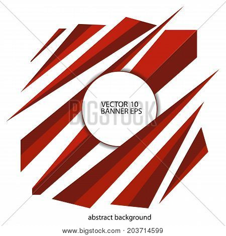 Abstract background of lines in a geometric style and red color