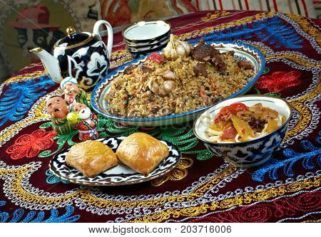 Food Set  Central Asian Cuisine