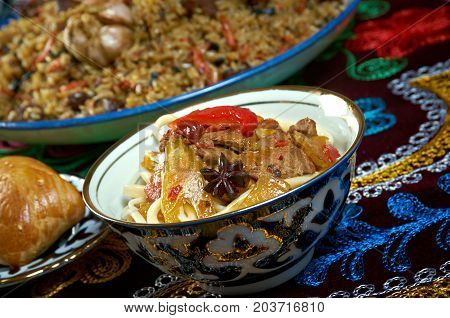 Food Set  Central Asian Cuisine