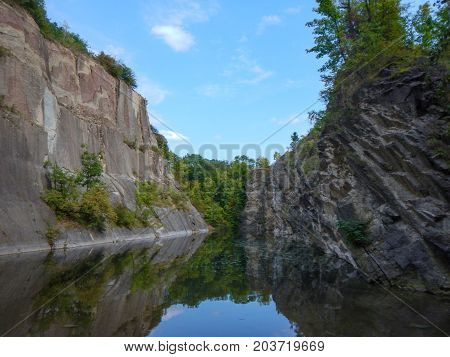 Beautiful Hidden Lake In Prokopske Udoli In Prague