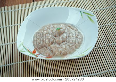 Pate de anchoas. French cuisine , close up meal