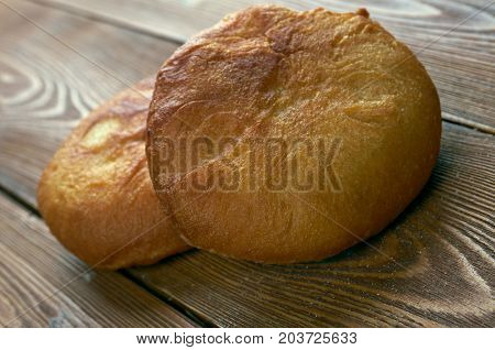 belyashi - traditional Tatar pies , close up