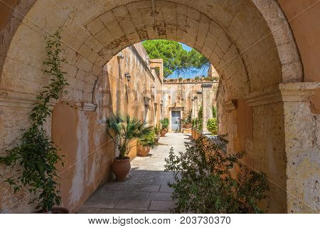 Picture of entrance in the old greek city