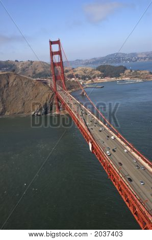 Luftbild der golden Gate Bridge 2