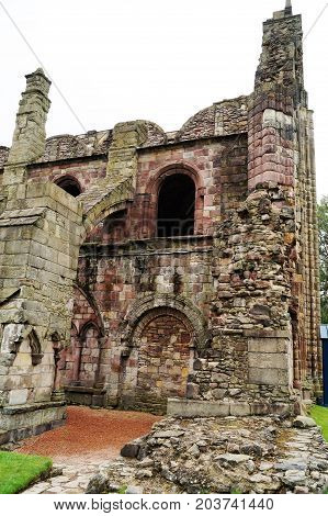 Abbey in ruins of Scotland, Edimburgh, Europe