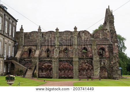 Abbey of Scotland in ruins, Edimburg, Europe