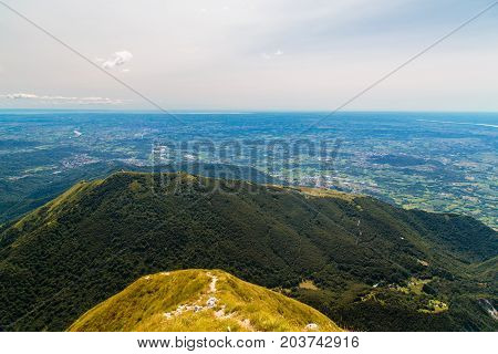On The Summit Of An Alpine Peak