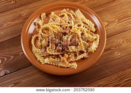 Pasta Mafalde With  Beef