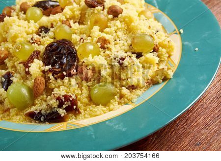Mesfouf - Citrus Couscous Salad