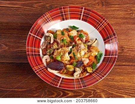 Rockfish Acqua Pazza .italian ,  close up