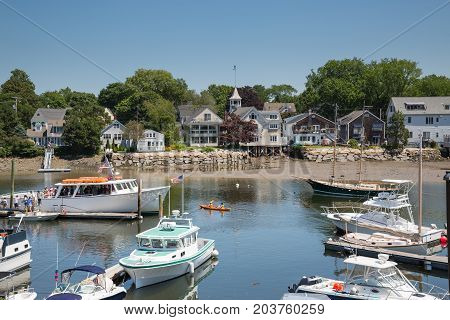 Kennebunkport New England Maine On A Sunny Afternoon