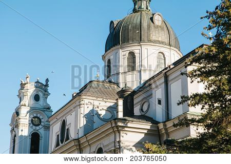 Nonnberg abbey in Salzburg in Austria. One of the attractions of the city and a favorite place for visiting tourists.