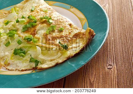 Omelette With Fresh Leek