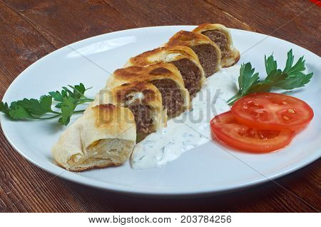 Turkish Pide With Beef Meat