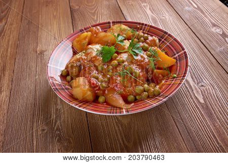 jelbana au poulet , close up meal