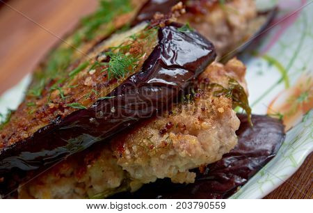 cotolette di melanzane - Italian appetizer with eggplant