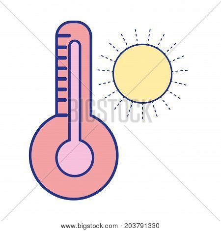 thermometer measure instrument to know the temperature vector illustration