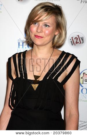 LOS ANGELES - 24 maggio: Fiona Hardingham arrivando al Celebrity Casino Royale evento Avalon su M.