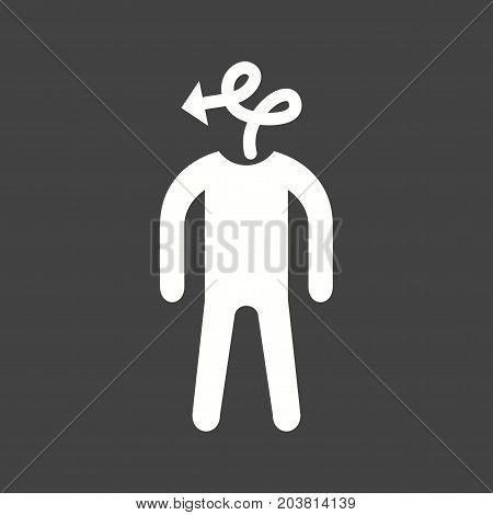 Person, office, indirect icon vector image. Can also be used for Personality Traits. Suitable for mobile apps, web apps and print media.