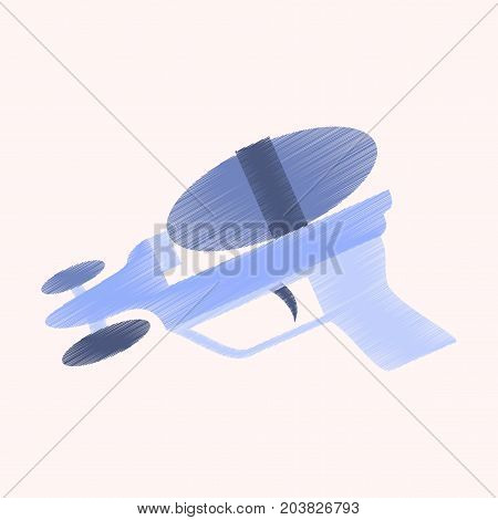 flat shading style icon Toy gun watergun