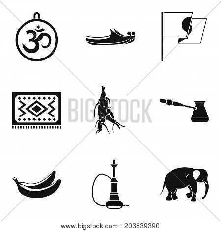 Healing thing icons set. Simple set of 9 healing thing vector icons for web isolated on white background