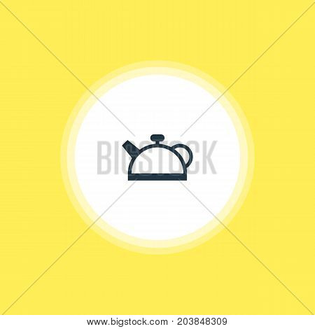 Beautiful Cooking Element Also Can Be Used As Teakettle Element.  Vector Illustration Of Teapot Icon.