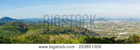 Panoramic View From The Hill Big Buddha In Phuket Thailand