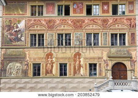 The Town Hall At Schwyz On Switzerland