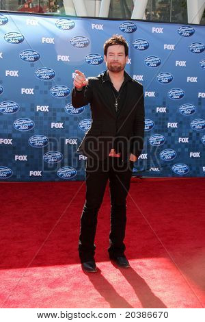 LOS ANGELES - 25 Mai: David Cook Ankunft 2011 American Idol Finale im Nokia Theater im LA L