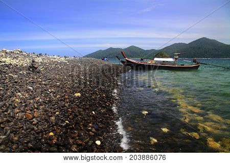 Colorful Rocks Island Near Koh Lipe