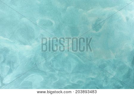 Abstract Aqua Blue Painted Background