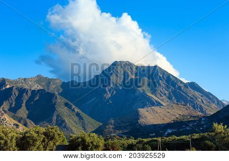 Summer Mountain View From Borsh, Albania