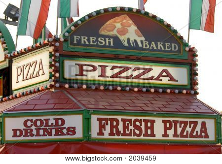 Pizza znak baldachim